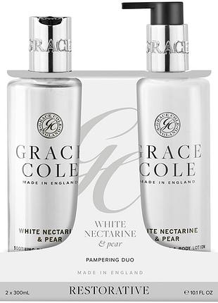 Набір для тіла white nectarine & pear duo grace cole, (300 мл/300 мл)