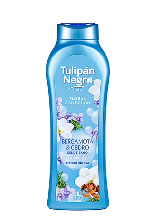 Гель для душу парфумований tulipan negro "бергамот і кедр" 650 мл daily skin care