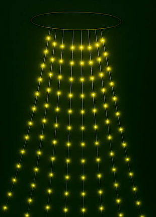 Світлодіодна гірлянда casa deco кінський хвіст 220 micro-led 2.2 м теплий білий