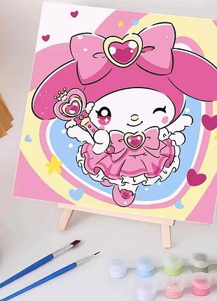 Картина за номерами my melody, мелоді , з мольбертом