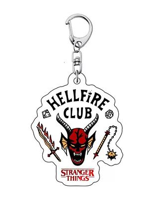 Акриловый брелок чудные чудеса, stranger things