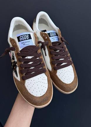 Кеди golden goose білі/кор lux 38