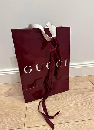 Пакет оригинальный бренд gucci подарочный