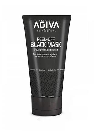 Маска-пленка для лица agiva peel-off black 150 мл