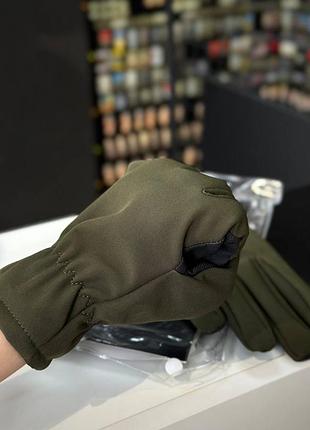 Рукавиці mil-tec softshell thinsulate - olive 7