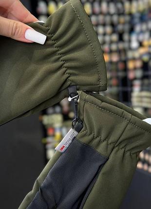 Рукавиці mil-tec softshell thinsulate - olive 8