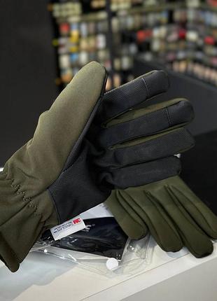 Рукавиці mil-tec softshell thinsulate - olive 5