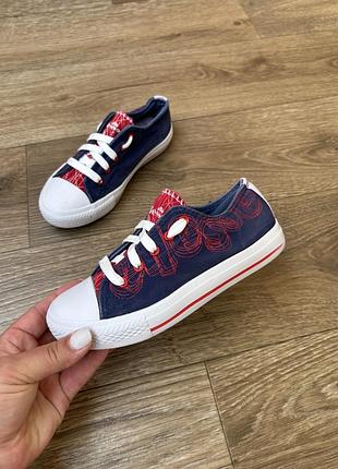 Дитячі кеди сліпони кросівки для хлопчика ellesse, у р.32, устілка 20см. темно-сині