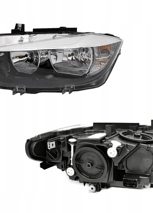 Фара передняя bmw 3-series f30/31 2016-2019, левая, электрическая регулировка, с корректором, без ламп (h7/h7/py21w/led) черная,
