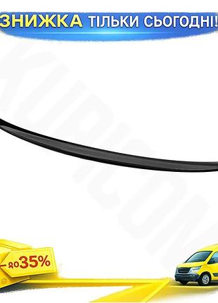 Спойлер lip sunplex чорний для hyundai accent 2011-2017 тюнінг автоелемент для покращення аеродинаміки ku-22