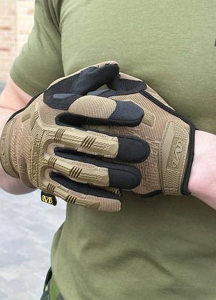 Перчатки палые койот mechanix m-pact