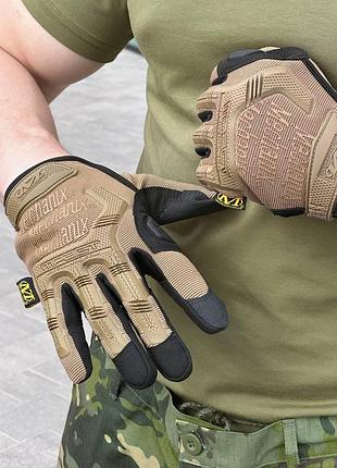 Перчатки палые койот mechanix m-pact 4