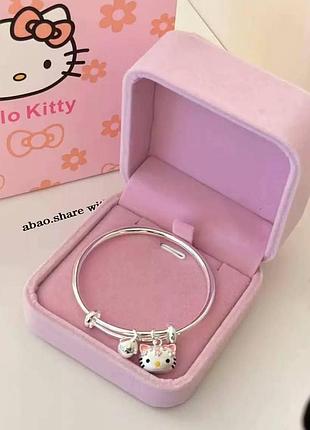 Браслет hello kitty в подарунковій скриньці та тематичний пакетик