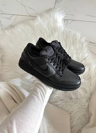 Кросівки nike dunk total black gore-tex termo  💧 вологозахист та термо ❄️  арт 0451