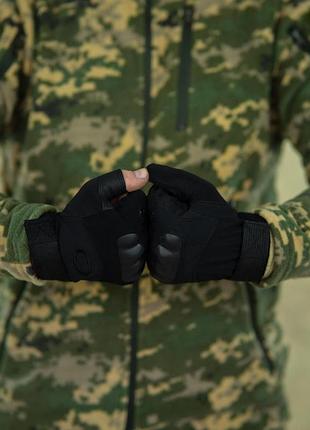 Рукавиці безпалі okley чорні 2