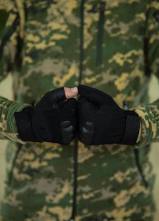Рукавиці безпалі okley чорні 7