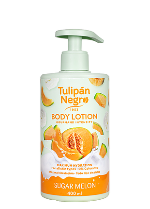 Лосьйон для тіла tulipan negro "цукрова диня" зволожуючий парфумований 400 мл daily skin care