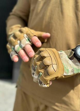 Рукавиці без палі мультикам mechanix нові 3