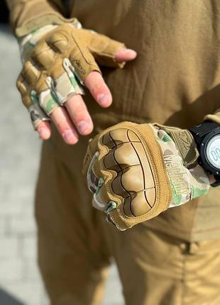 Рукавиці без палі мультикам mechanix нові 4