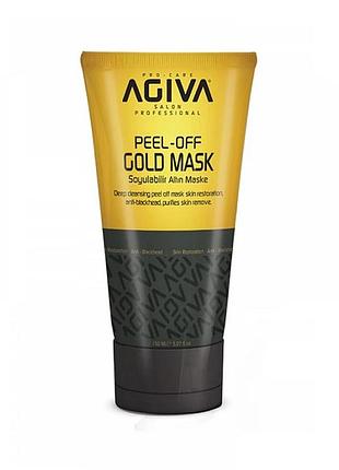 Маска-пленка для лица agiva peel-off gold 150 мл