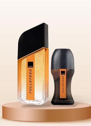 Набор avon full speed мужской аромат фул в новом дизайне 100 мл и шариковый дезодорант 50 мл