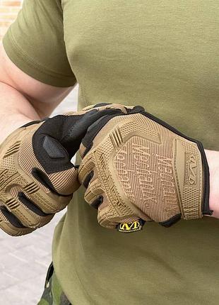 Перчатки палые койот mechanix m-pact 5