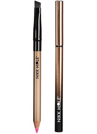 Карандаш для моделирования бровей розовый brow paste pink nikk mole, 1.5 г
