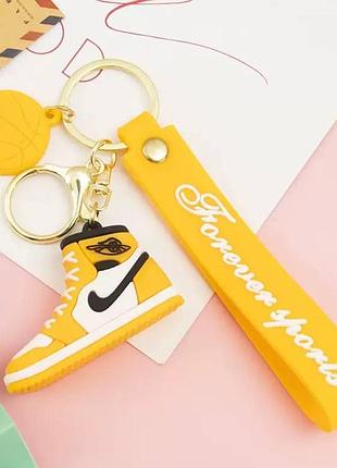 Брелок кросівок nike air, жовтий