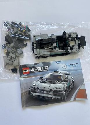 Конструктор lego speed champions mercedes-amg f1 w12 e performance