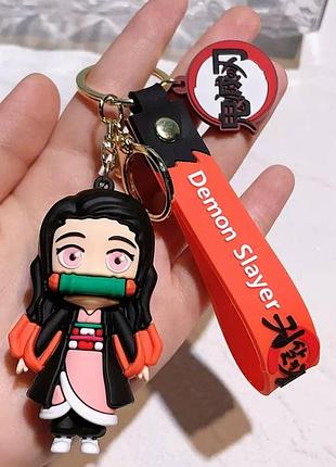 Брелок клинок, що знищує демонів (demon slayer) незуко камадо (nezuko kamado)