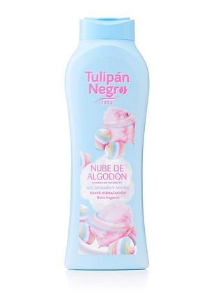 Гель для душа tulipan negro nube de algodon с ароматом "сладкая вата" 650 мл daily skin care