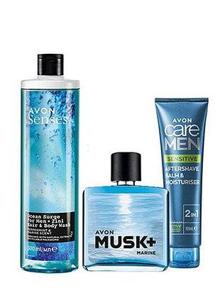 Набор avon для мужчин "энергия океана" 3 в 1