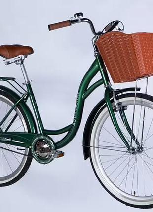 Велосипед st 26" dorozhnik aquamarine рама 17" зеленый (ops-d-26-355)