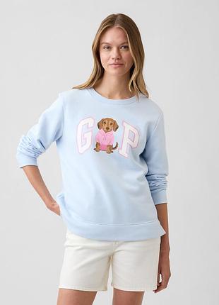 Свитшот женский на флисе gap с логотипом