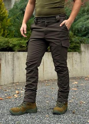 Брюки soft shell усиленные olive viking ✅ 8