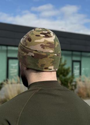 Шапка флис мультикам military 6