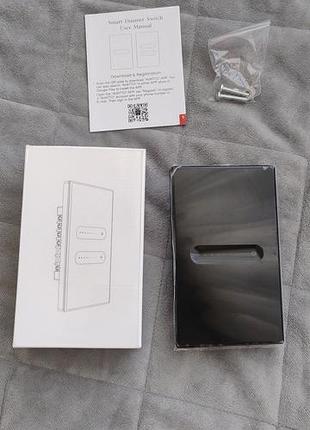Умный сенсорный диммер-выключатель smart dimmer switch (wi-fi, tuya / smart life), новый