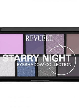 Палітра тіней для очей revuele eyeshadow collection "зоряна ніч", 15 г daily skin care