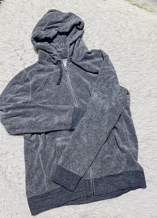 Сіра зіпка з капішоном(м)