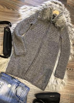 Кардиган вʼязаний zara