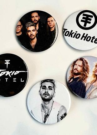 Набір значків tokio hotel (5шт.)