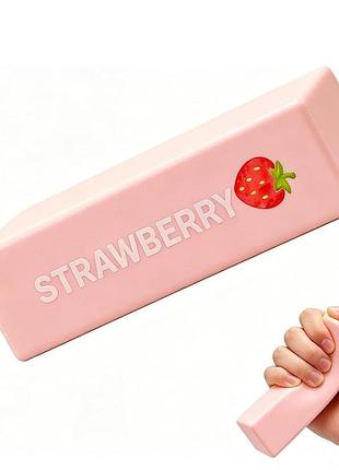 Іграшка-антистрес сквіш «полуничне масло» (strawberry butter squishy)