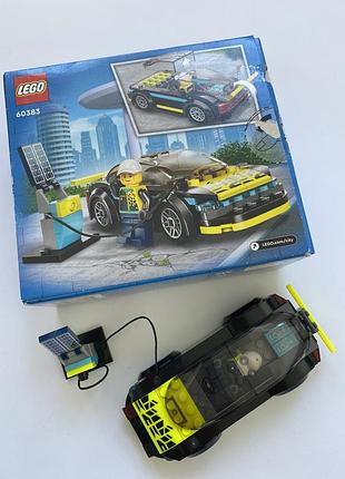 Конструктор lego city 60383 электрический спорткар (спортивный электромобиль)