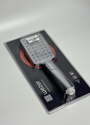 Лейка для душа wezer wky-42 хром ручная с 3 режимами