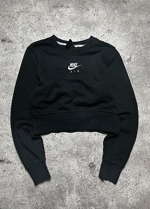Базовий класичний жіночий кроп топ світшот nike air