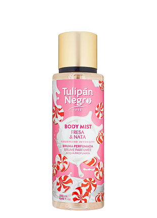 Парфумований спрей для тіла tulipan negro fresa & nata 250 мл