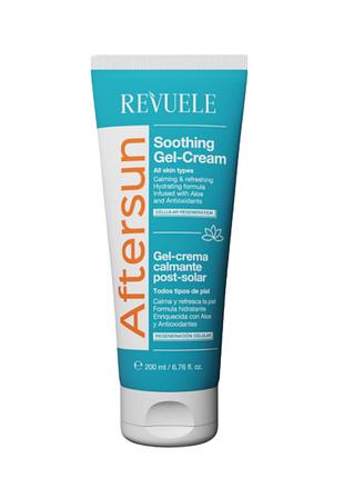 Крем-гель після засмаги заспокійливий з алое reveule aftersun, 200 мл daily skin care