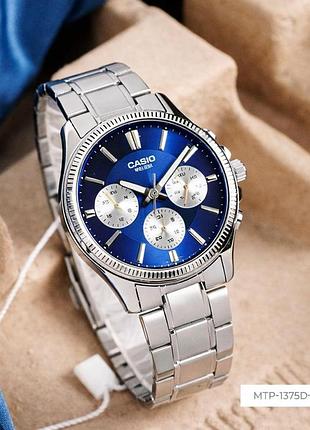 Чоловічий годинник casio mtp-1375d-2a1 4
