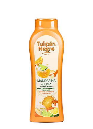 Гель для душу tulipan negro аромат "мандарин та лайм" (650 мл) daily skin care