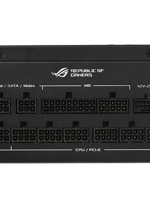 Блок питания asus rog strix 1200w platinum rog equalizer atx 3.1 с вентилятором 135 мм black (90ye00w6-b0na00) 8
